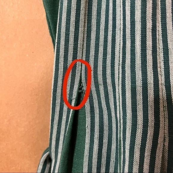 Anthropologie | NWOT Payal Pratap Calypso Stripe Linen Wide Leg Jumpsuit Size 0 - Picture 8 of 15